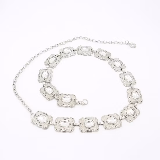 グリーン ダイヤモンド ウエスト チェーン ベルト 結婚式 バレンタインデー ギフト ガールフレンド 妻 彼女用